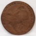 GREAT BRITAIN UK . UNDATED . FARTHING . ERROR . BROCKAGE 